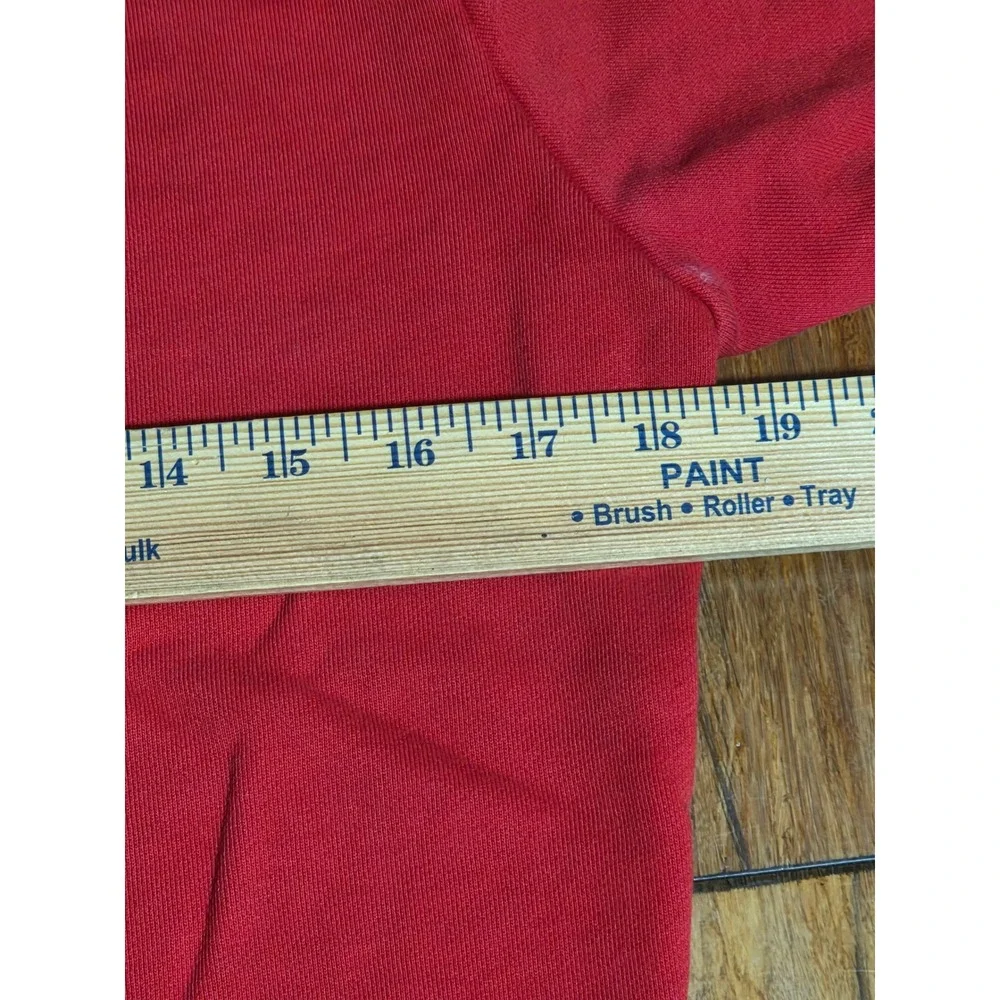 Burberry London England Mens Red Graphic Logo Sweatshirt Crewneck Size M